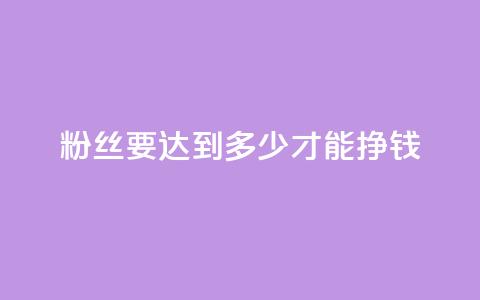 粉丝要达到多少才能挣钱 - 如何在Instagram上赚到钱所需的最低粉丝数量是多少？	。 第1张