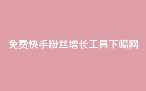免费快手粉丝增长工具app 第1张 免费快手粉丝增长工具app 第1张