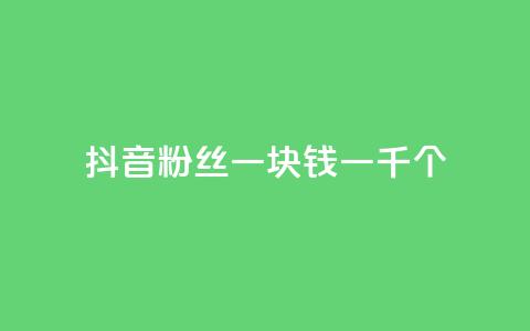 抖音粉丝一块钱一千个,ks快手1元100赞微信 - 刷vip会员卡盟 网红商城自助下单ios 第1张