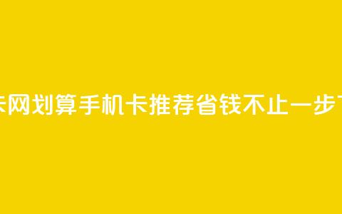 低价卡网 - 划算手机卡推荐 省钱不止一步~  第1张