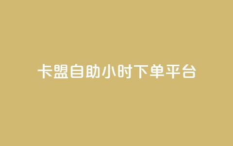 卡盟自助24小时下单平台 - 24小时自助下单平台优势分析！  第1张