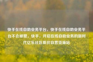 快手在线自助业务平台，快手在线自助业务平台不会掉赞，快手，开启在线自助业务的新时代亿乐社区低价自营货源站